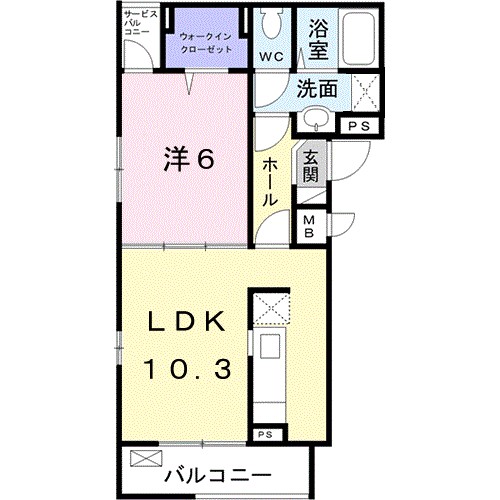 アハトフェルダ壱番館 301号室 間取り