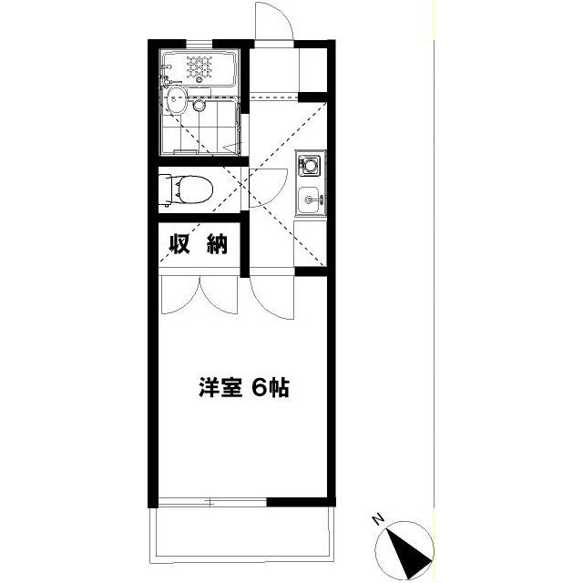 藤沢ドミール２１ 202号室 間取り