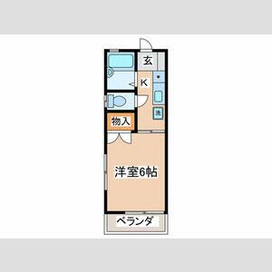 アイハイツ 201号室 間取り