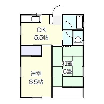 コーポさくらB 2号室 間取り