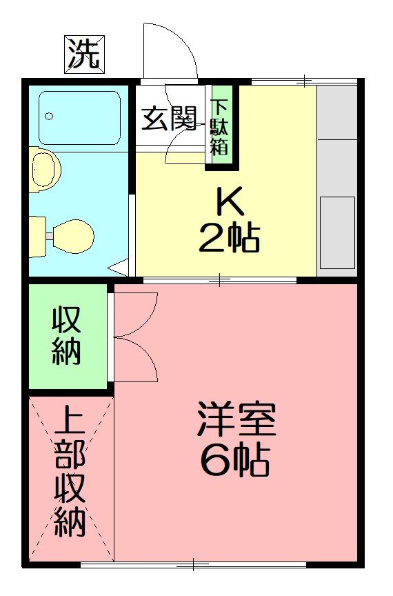 TMハイム 108号室 間取り