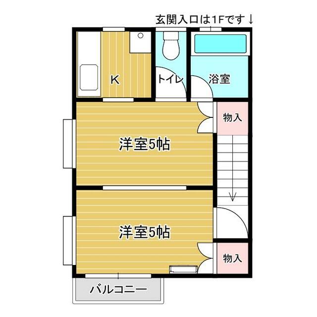 ミントハウス 202号室 間取り
