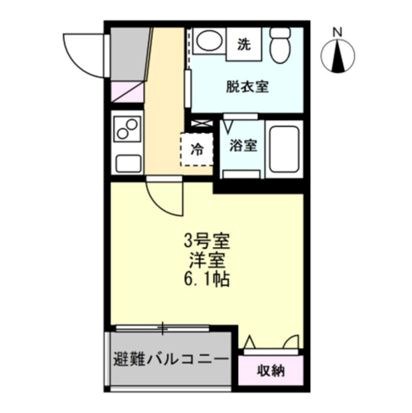 ベイルームシティ本厚木 203号室 間取り