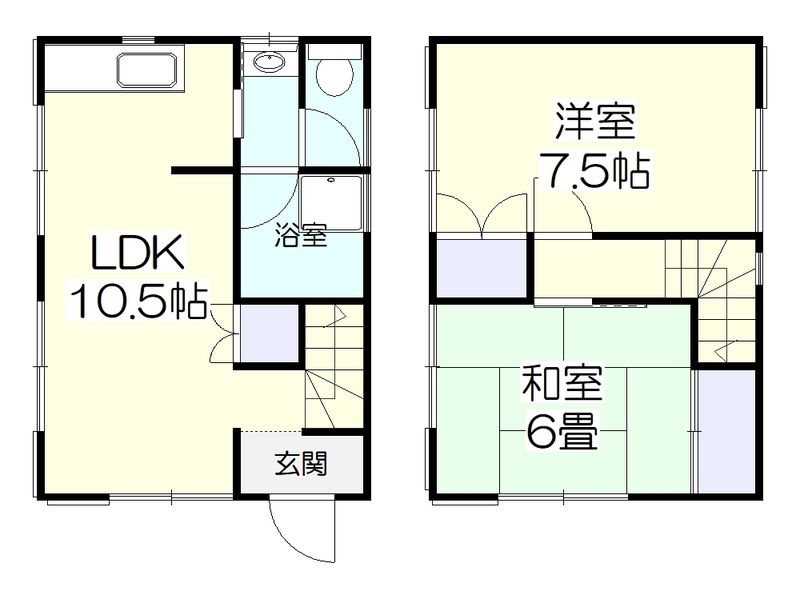 臼井貸家    間取り