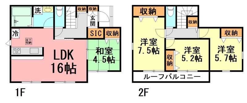 リナージュ平塚市片岡01 間取り