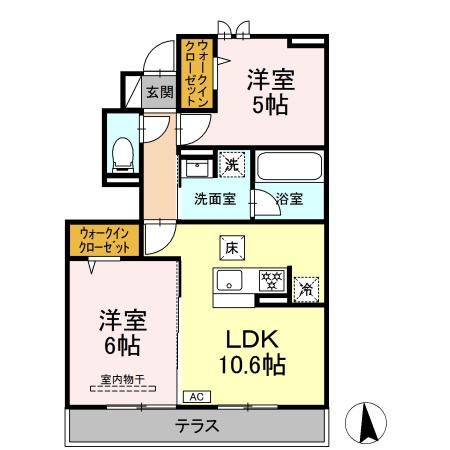 泉区上飯田町AK計画 102号室 間取り