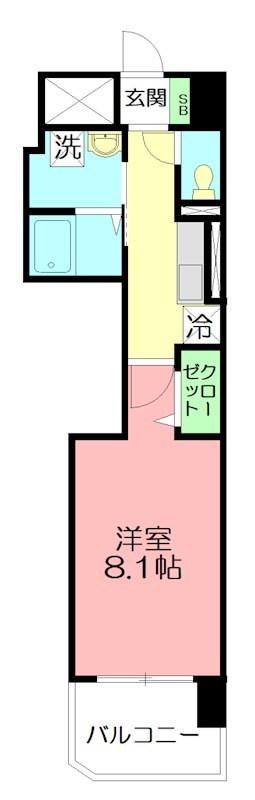 La Plage Shonan 503号室 間取り