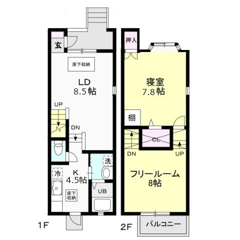 Foliar Sakama Ⅲ 101号室 間取り