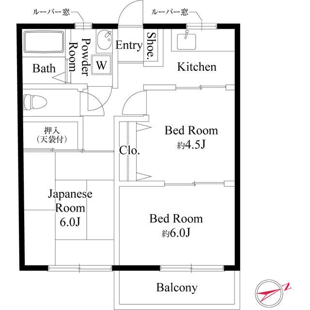 ジュネスナカタ 2号 205号室 間取り
