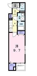 sole di fiore 101号室 間取り