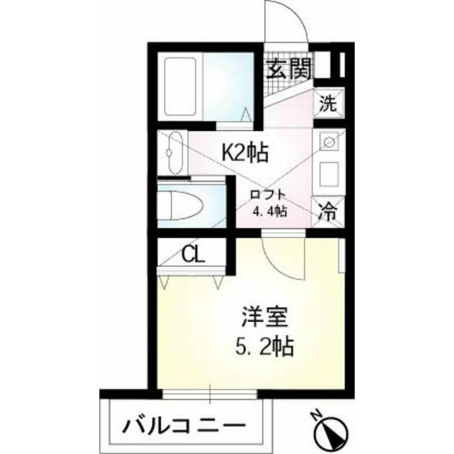 AALTO HOUSE 202号室 間取り