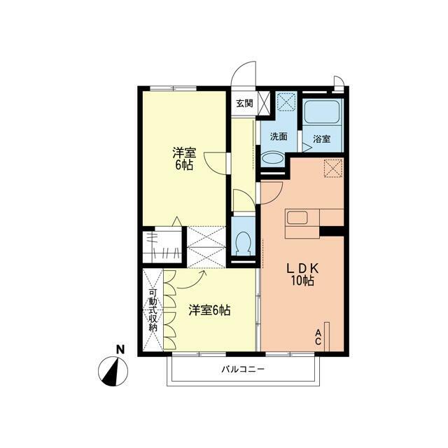 ルミエール 202号室 間取り