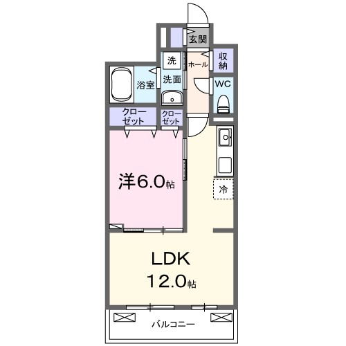 ヴィオラ 303号室 間取り