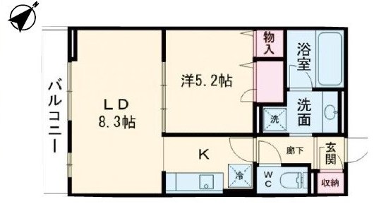 ラグーナレジデンス 208号室 間取り