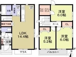 藤沢市本鵠沼2丁目戸建O棟 間取り
