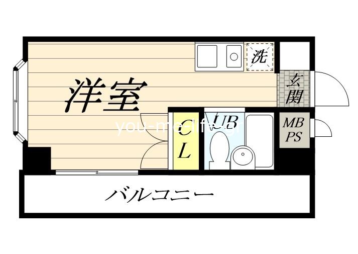 ドムール平塚第3 405号室 間取り