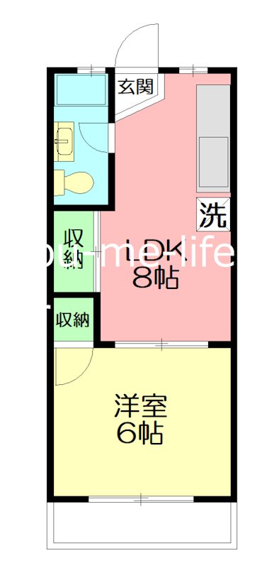 花園コーポ  103号室 間取り