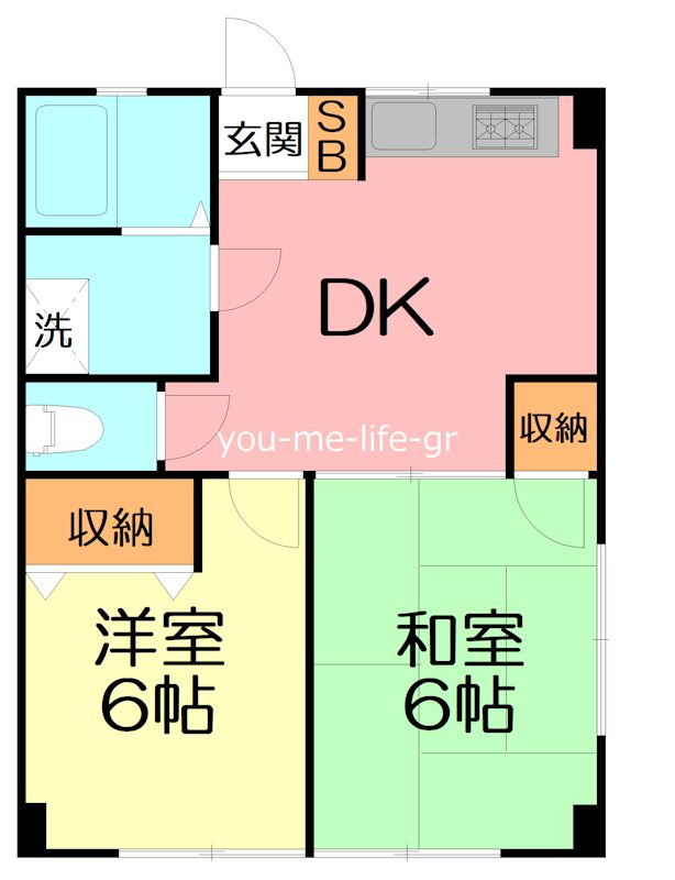 曽我マンション 303号室 間取り