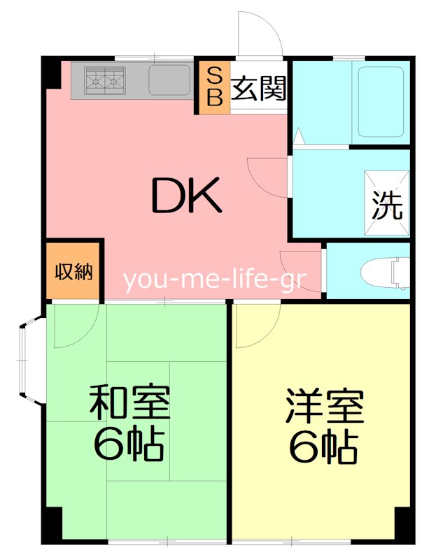 曽我マンション 305号室 間取り