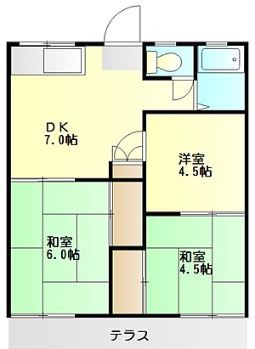 添田ハイツ 101号室 間取り
