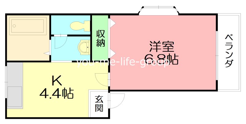 アトイーズハイツ 202号室 間取り