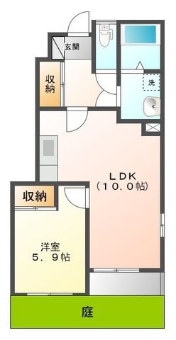 ポモドーロ 0101号室 間取り