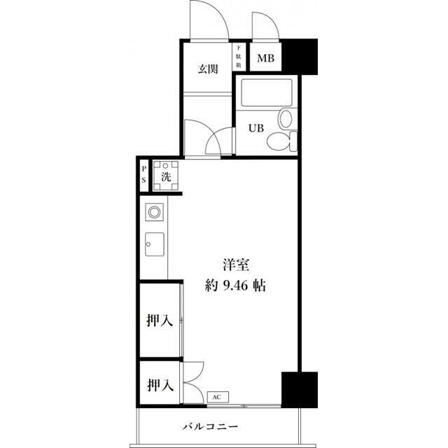ペルソナージュ横浜 315号室 間取り