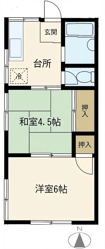 メゾンアイザワⅠ 103号室 間取り