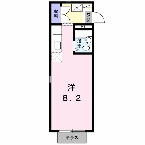 エステートピアふじ 103号室 間取り