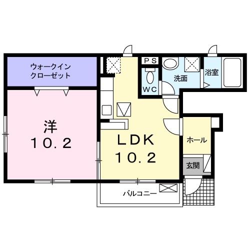 オランジュ・ボヌール 101号室 間取り