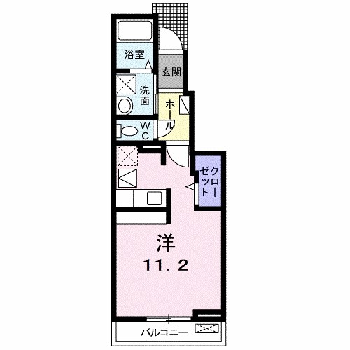 エトワール 103号室 間取り