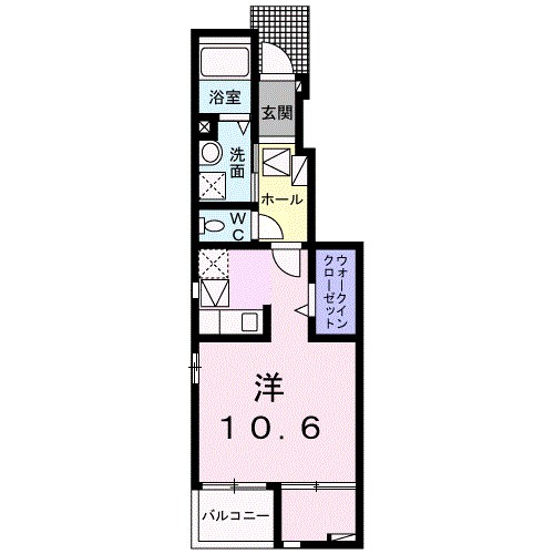 フジマーレⅡ 102号室 間取り