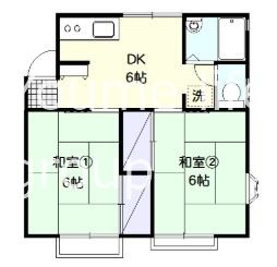 グランデュール A号棟 C号室 間取り