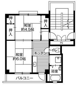 ビレッジハウス大島1号棟 102号室 間取り