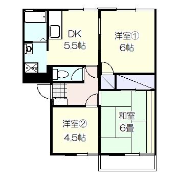 サニーエステート 202号室 間取り