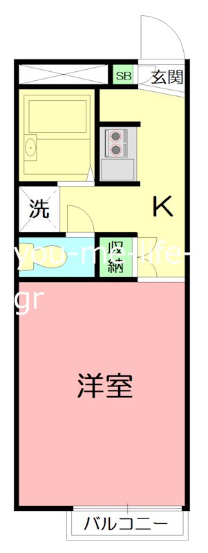 エルバージュ 201号室 間取り
