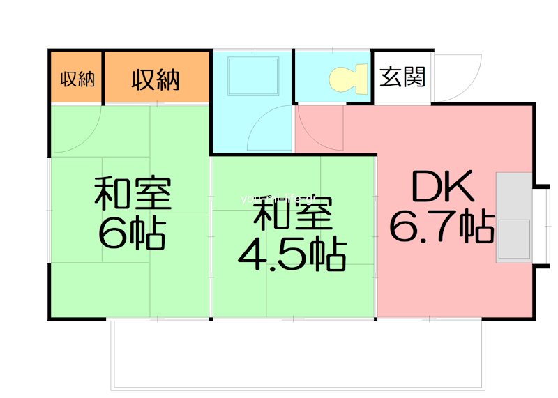 鈴木貸家    間取り