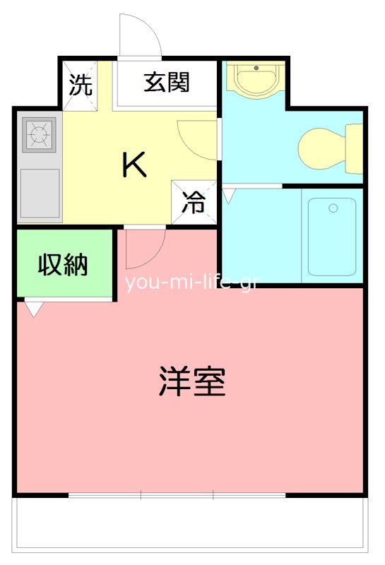 ライラック 206号室 間取り