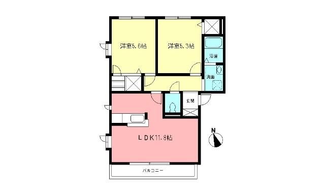 CASAⅡ(カーサツー) 201号室 間取り