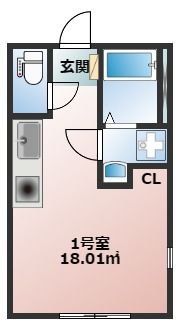 グランドール渋谷 101号室 間取り