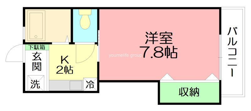 クレール・シェソワ 102号室 間取り