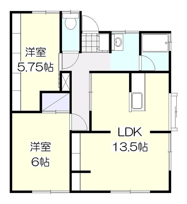 メゾン四ツ葉 101号室 間取り