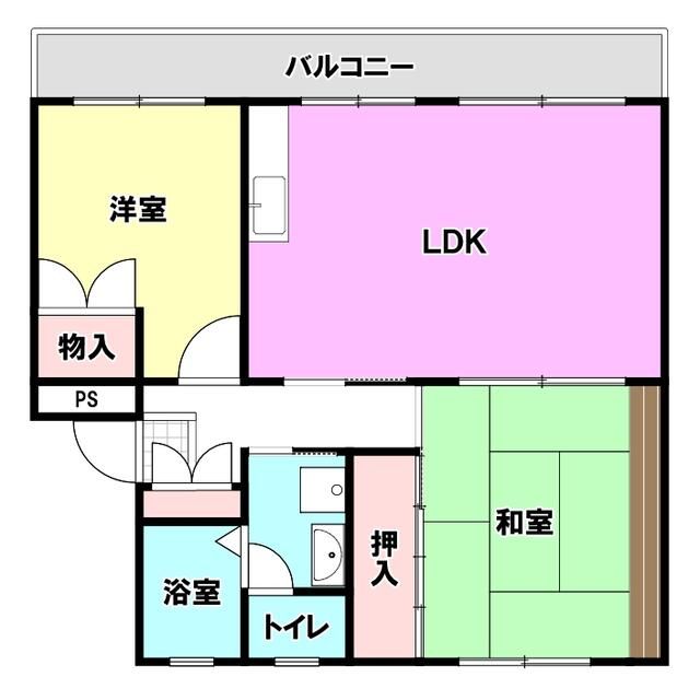 アメニティ山下 2F号室 間取り