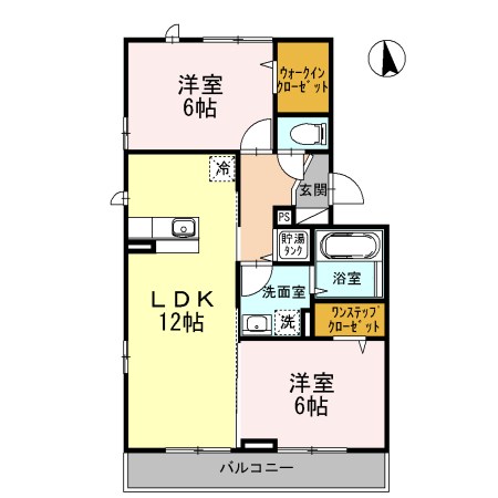 パストラル湘南 202号室 間取り
