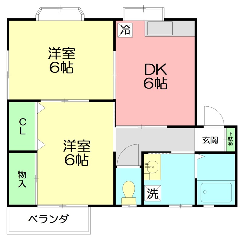 ブランドールカマクラ 201号室 間取り