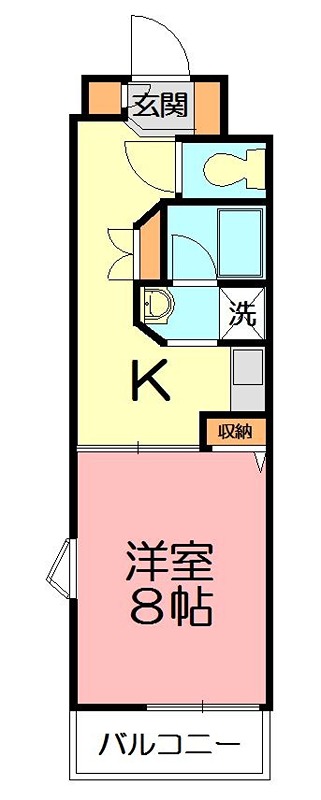 アクエリアリゾート 504号室 間取り