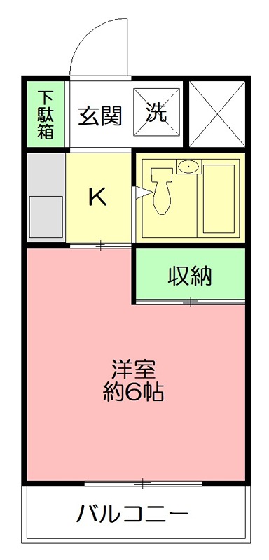 アルカディア湘南台 305号室 間取り