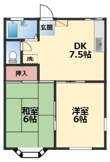 ビーフローラⅡ 202号室 間取り