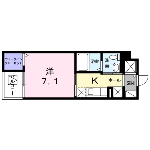 ベル エミール 305号室 間取り