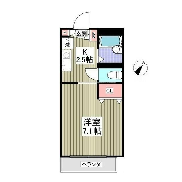 パステルハイツ 厚木 205号室 間取り